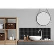 Kit Kat Black 30cm x 29.6cm Mosaic Tile