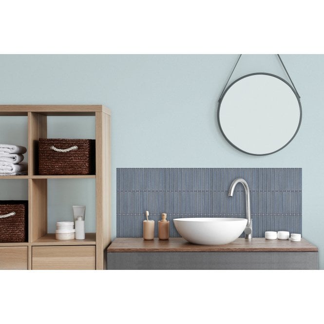 Kit Kat Bluish Grey 30cm x 29.6cm Mosaic Tile