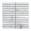 Kit Kat Carrara White 30cm x 30cm Mosaic Tile