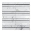 Kit Kat Carrara White 30cm x 30cm Mosaic Tile