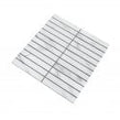 Kit Kat Carrara White 30cm x 30cm Mosaic Tile