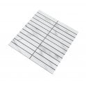 Kit Kat Carrara White 30cm x 30cm Mosaic Tile