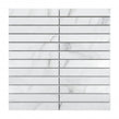Kit Kat Carrara White 30cm x 30cm Mosaic Tile