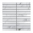 Kit Kat Carrara White 30cm x 30cm Mosaic Tile