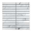 Kit Kat Carrara White 30cm x 30cm Mosaic Tile