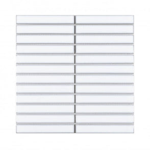 Kit Kat Classic White 30cm x 29.6cm Mosaic Tile