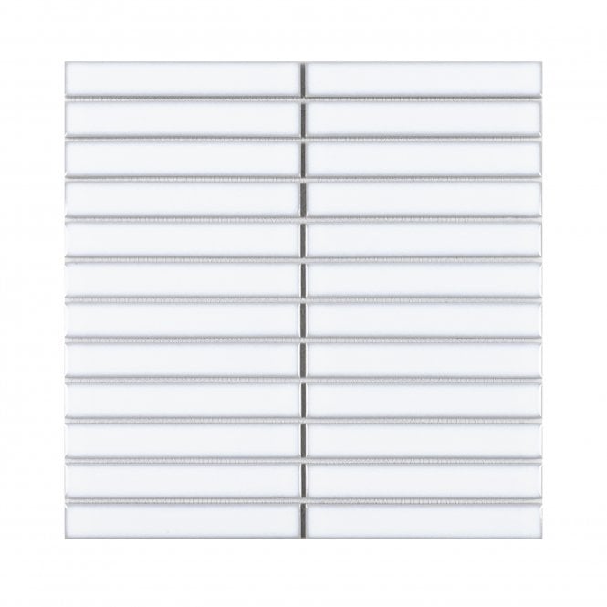 Kit Kat Classic White 30cm x 29.6cm Mosaic Tile