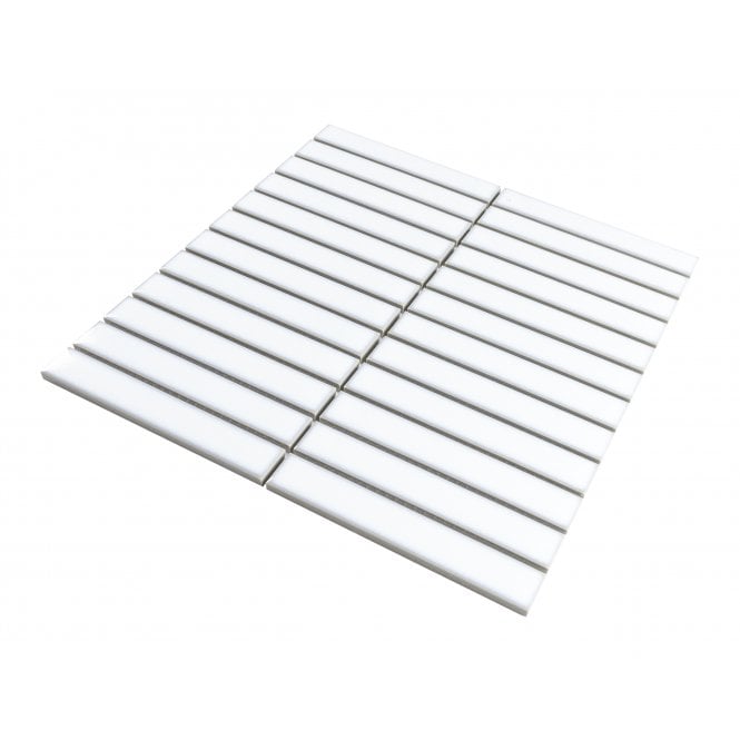 Kit Kat Classic White 30cm x 29.6cm Mosaic Tile