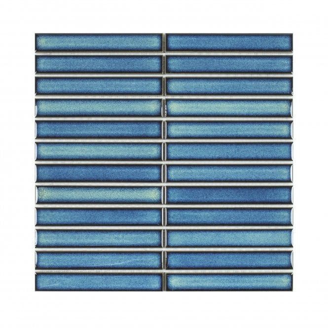 Kit Kat Cyan Blue 30cm x 29.6cm Mosaic Tile