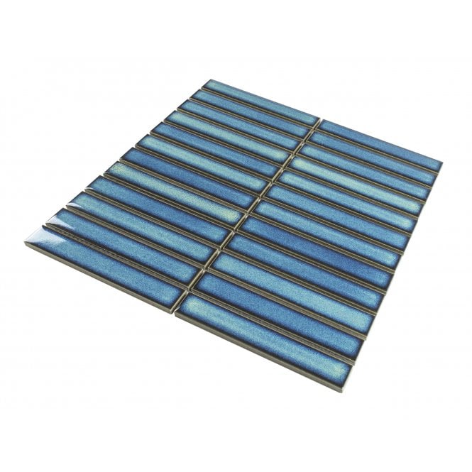 Kit Kat Cyan Blue 30cm x 29.6cm Mosaic Tile