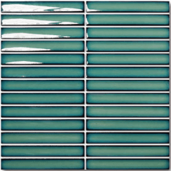 Kit Kat Fairytale Teal Green 29.9cm x 29.6cm Mosaic Tile