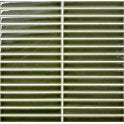 Kit Kat Kiwi Green Gloss 29.7cm x 29.7cm (1.5cm x 14.5cm) Mosaic Tile