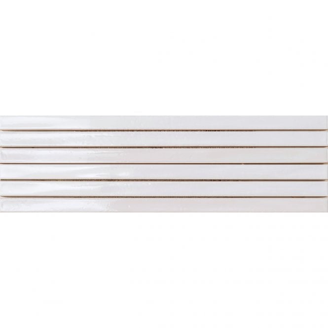 Kit Kat Long Blanco Crackle (2cm x 45cm) 13cm x 45cm Mosaic Tile