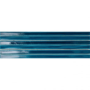 Kit Kat Long Sapphire Crackle (2cm x 45cm) 13cm x 45cm Mosaic Tile