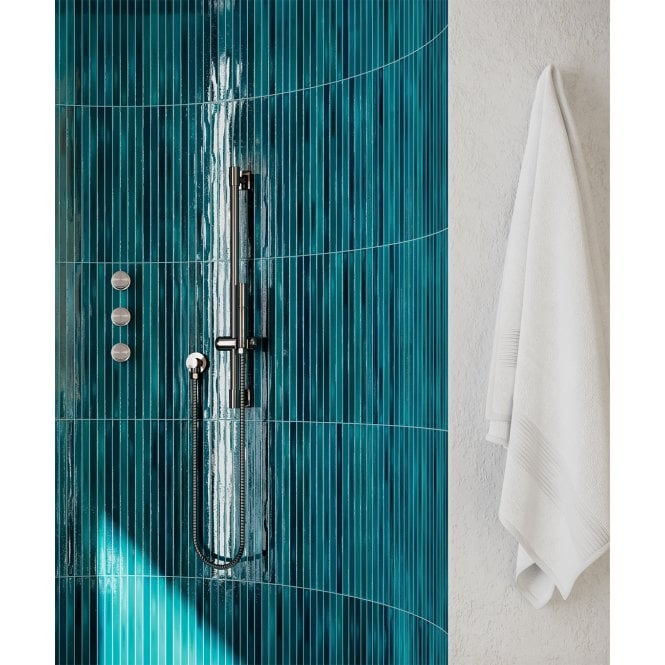 Kit Kat Long Sapphire Crackle (2cm x 45cm) 13cm x 45cm Mosaic Tile