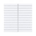 Kit Kat Matt White 30cm x 29.6cm Mosaic Tile