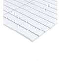 Kit Kat Matt White 30cm x 29.6cm Mosaic Tile
