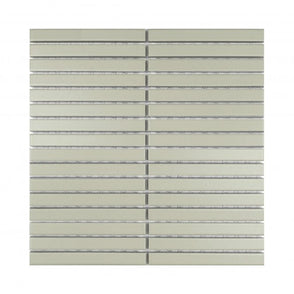 Kit Kat Mushroom Grey Matt 29.7cm x 29.7cm Mosaic Tile