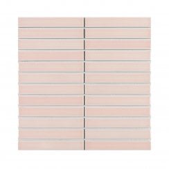 Kit Kat Pink 30cm x 29.6cm Mosaic Tile