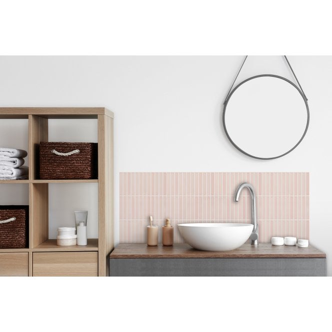 Kit Kat Pink 30cm x 29.6cm Mosaic Tile