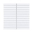 Kit Kat Plain White 30cm x 29.6cm Mosaic Tile