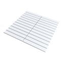 Kit Kat Plain White 30cm x 29.6cm Mosaic Tile
