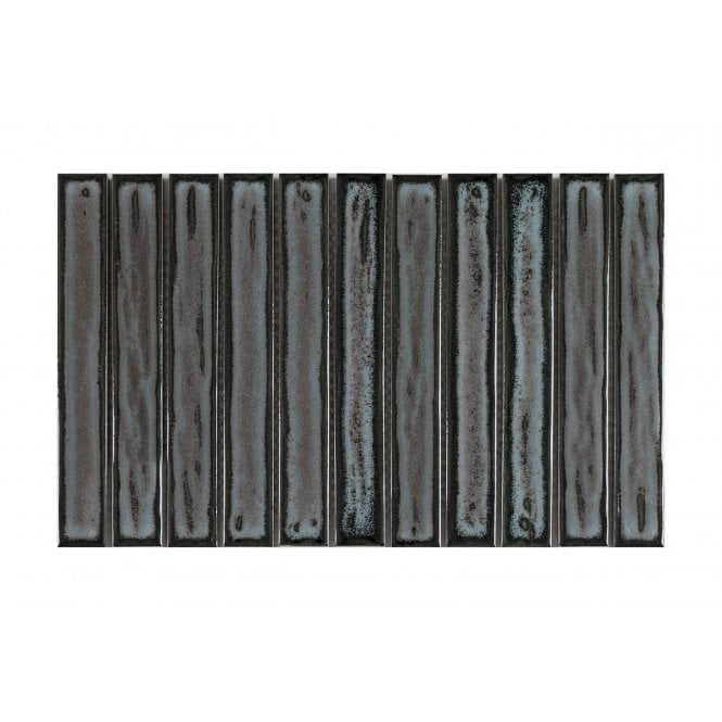 Kit Kat Shadow Aqua 20.2cm x 32.9cm (2.7cm x 20cm) Mosaic Tile