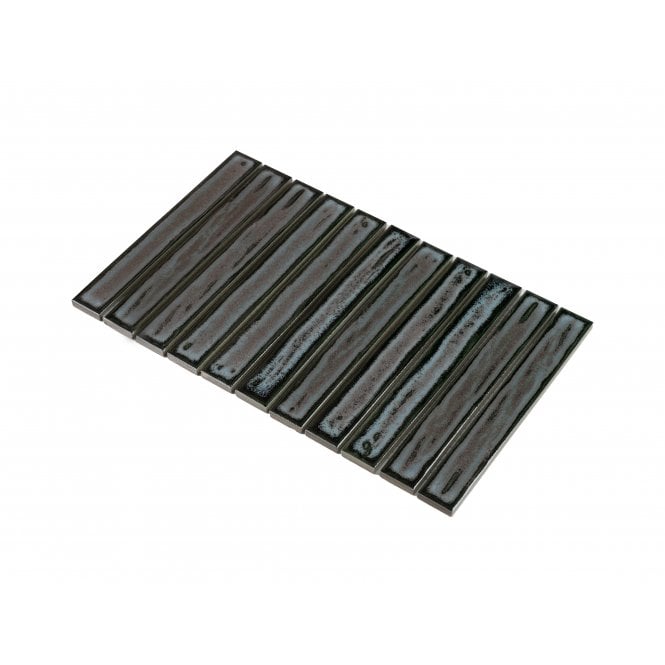 Kit Kat Shadow Aqua 20.2cm x 32.9cm (2.7cm x 20cm) Mosaic Tile