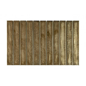 Kit Kat Shadow Gold 20.2cm x 32.9cm (2.7cm x 20cm) Mosaic Tile
