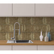 Kit Kat Shadow Gold 20.2cm x 32.9cm (2.7cm x 20cm) Mosaic Tile