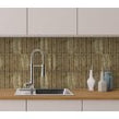 Kit Kat Shadow Gold 20.2cm x 32.9cm (2.7cm x 20cm) Mosaic Tile
