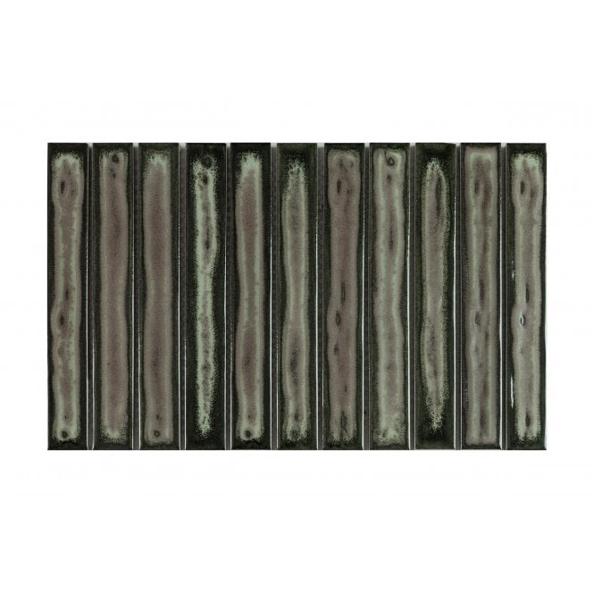 Kit Kat Shadow Green 20.2cm x 32.9cm (2.7cm x 20cm) Mosaic Tile