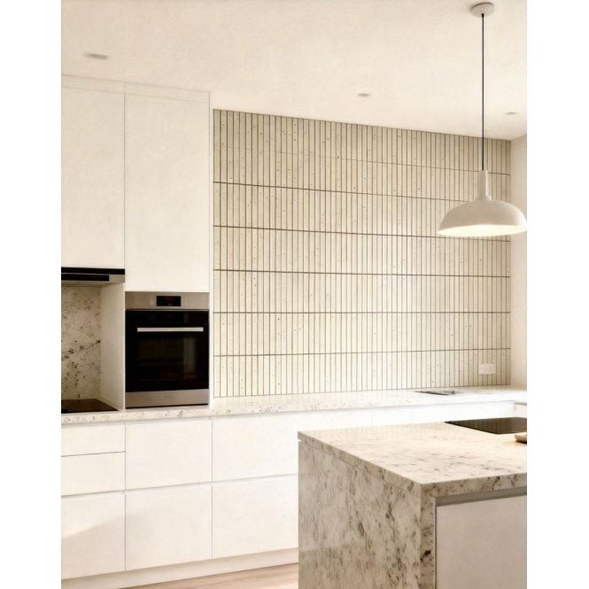 Kit Kat Speckle Bone Gloss 29.9cm x 29.6cm (1.5cm x 14.5cm) Mosaic Tile