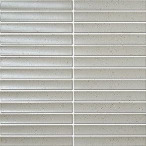 Kit Kat Speckle Stone Grey Gloss 29.9cm x 29.6cm (1.5cm x 14.5cm) Mosaic Tile