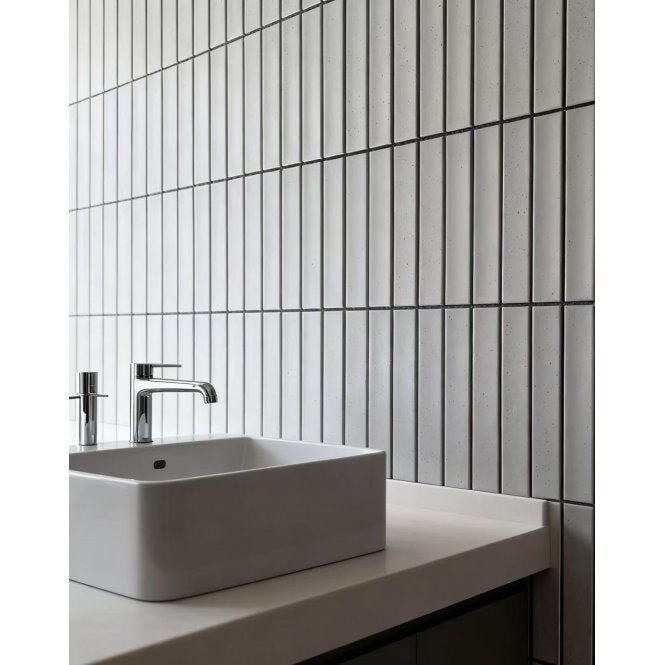 Kit Kat Speckle Stone Grey Gloss 29.9cm x 29.6cm (1.5cm x 14.5cm) Mosaic Tile