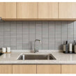 Kit Kat Speckle Stone Grey Gloss 29.9cm x 29.6cm (1.5cm x 14.5cm) Mosaic Tile