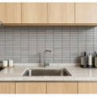 Kit Kat Speckle Stone Grey Gloss 29.9cm x 29.6cm (1.5cm x 14.5cm) Mosaic Tile