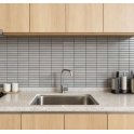 Kit Kat Speckle Stone Grey Gloss 29.9cm x 29.6cm (1.5cm x 14.5cm) Mosaic Tile