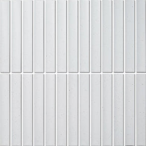 Kit Kat Speckle White Gloss 29.9cm x 29.6cm (1.5cm x 14.5cm) Mosaic Tile
