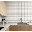 Kit Kat Speckle White Gloss 29.9cm x 29.6cm (1.5cm x 14.5cm) Mosaic Tile