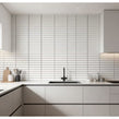 Kit Kat Speckle White Gloss 29.9cm x 29.6cm (1.5cm x 14.5cm) Mosaic Tile