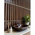 Kit Kat Teapot Brown Gloss 29.7cm x 29.7cm (1.5cm x 14.5cm) Mosaic Tile