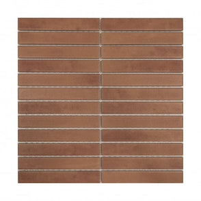 Kit Kat Terracotta 30cm x 30cm (2.2cm x 14.5cm) Mosaic Tile