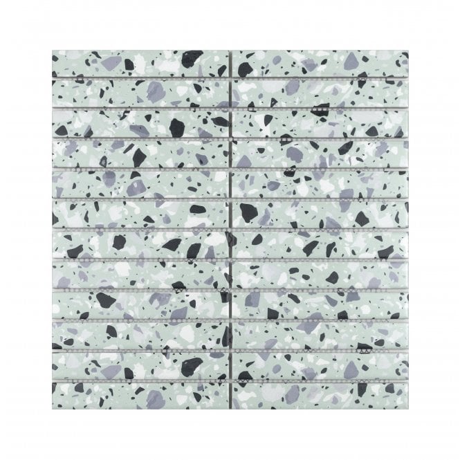 Kit Kat Terrazzo Mint 30cm x 29.6cm Mosaic Tile