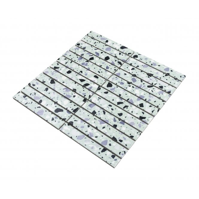 Kit Kat Terrazzo Mint 30cm x 29.6cm Mosaic Tile