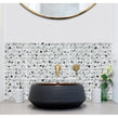 Kit Kat Terrazzo Pearl Grey 30cm x 29.6cm Mosaic Tile