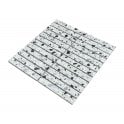 Kit Kat Terrazzo Pearl Grey 30cm x 29.6cm Mosaic Tile