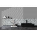 Kit Kat Terrazzo Pearl Grey 30cm x 29.6cm Mosaic Tile