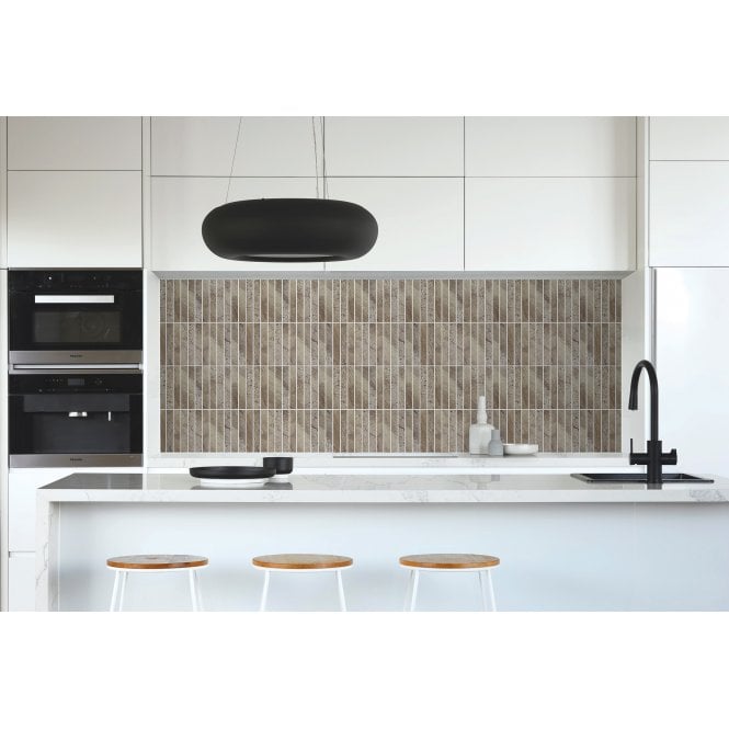 Kit Kat Wild Almond 30cm x 29.6cm Mosaic Tile