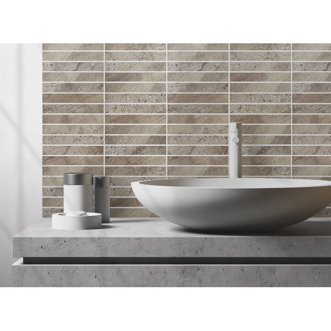 Kit Kat Wild Almond 30cm x 29.6cm Mosaic Tile
